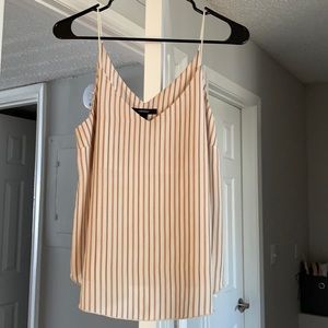 Cream/orange striped cami (Forever 21)